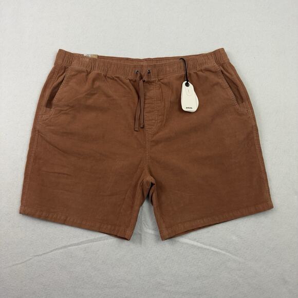 prAna Mens XXL Canyon Camp Shorts Clay Corduroy Organic Cotton 7” Inseam NWT $79 - Picture 3 of 15